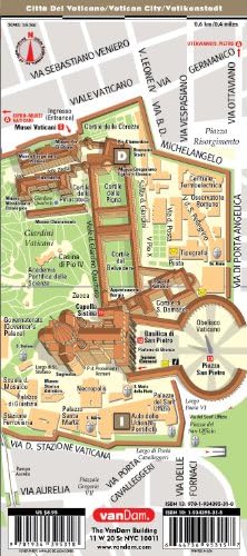 StreetSmart® Rome Map by VanDam –– Laminated, pocket sized City Center folding street and subway map to Rome, Italy with all attractions, museums, ... ... (English, Italian and German Edition) 2026 by Stephan Van Dam