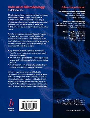 Industrial Microbiology: An Introduction by Michael J. Waites
