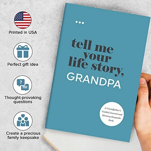 Tell Me Your Life Story, Grandpa: A Grandfather’s Guided Journal and Memory Keepsake Book (Tell Me Your Life Story® Series Books) by Questions About Me