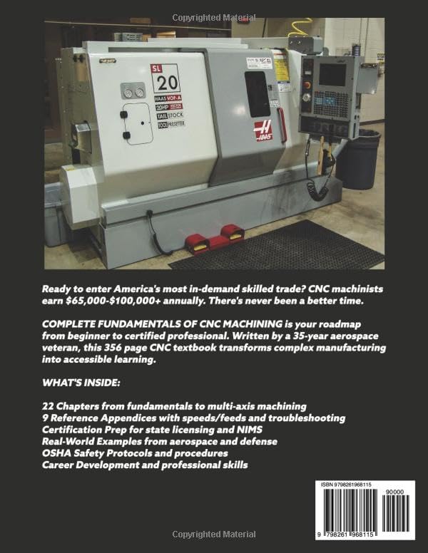 Complete Fundamentals of CNC Machining: A Comprehensive Textbook for Machinists by Michael Robinson