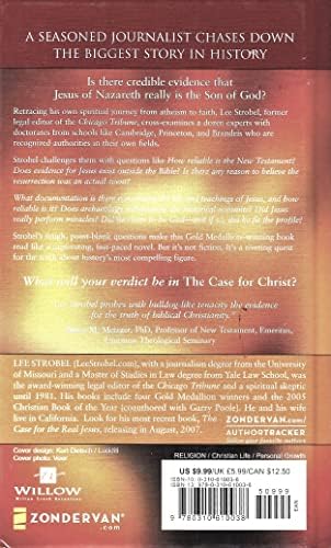 The Case for Christ Publisher: Zondervan by Lee Strobel