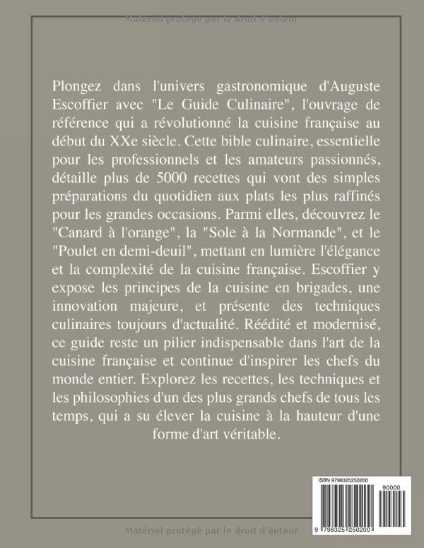 Le Guide Culinaire d'Auguste Escoffier : Édition complète et annotée: Plus de 5000 recettes (French Edition) by Auguste Escoffier