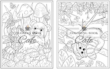 100 Baby Animals: A Coloring Book Featuring 100 Incredibly Cute and Lovable Baby Animals from Forests, Jungles, Oceans and Farms for Hours of Coloring Fun (Cute Coloring Books) by Coloring Book Cafe