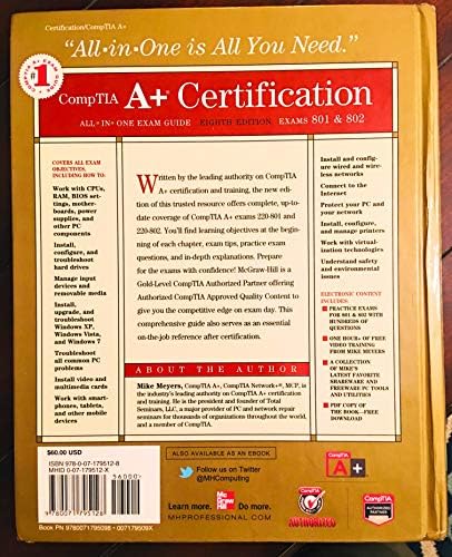 Comptia A+ Certification All-In-One Exam Guide, 8th Edition (Exams 220-801 & 220-802) by Meyers