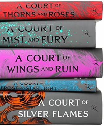 A Court of Thorns and Roses 1-5 Series. A Court of Thorns and Roses, Mist and Fury, Wings and Ruin, Frost and Starlight, Silver Flames. by Sarah J. Maas