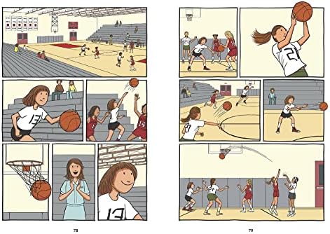 Hoops: A Graphic Novel: (A Middle Grade Novel About Perseverance, Gender Equality, and Teamwork for Kids Ages 8-12 in Grades 3-7) by Matt Tavares