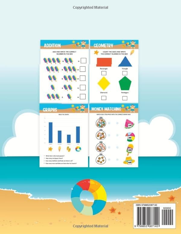 Summer Math Workbook for 1st Grade by Billy Pryor