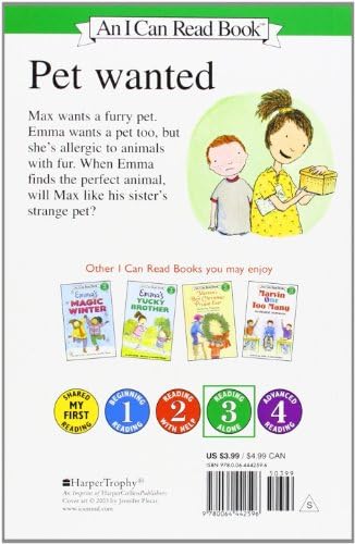 Emma's Strange Pet: A Heartwarming I Can Read Book About Siblings and Pets for Kids (Ages 4-8) (I Can Read Level 3) by Jean Little