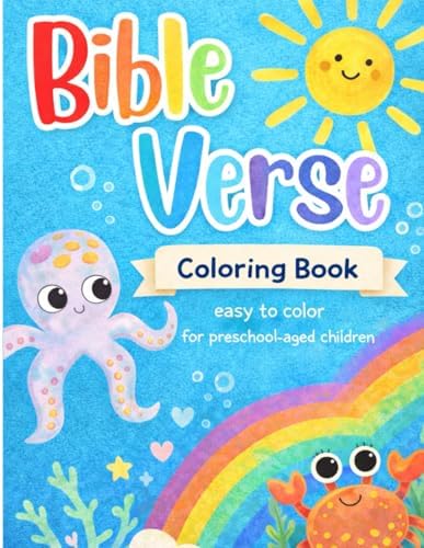 Bible Verse Coloring Book: Over 50 Coloring Pages With a Bible Verse on Each Page For Toddlers and Younger Children by Root & Grow