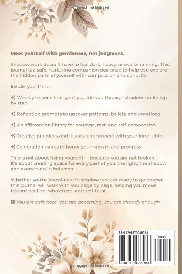The Gentle Shadow Work Journal for Women: A Guided Path to Healing, Wholeness & Emotional Growth by Clara Wynne
