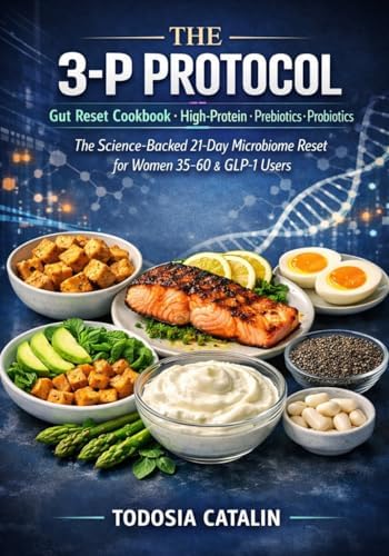 THE 3-P PROTOCOL: Gut Reset Cookbook High-Protein · Prebiotics · Probiotics The Science-Backed 21-Day Microbiome Reset for Women 35–60 & GLP-1 Users by Todosia Catalin