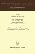 Beitrag zur quantitativen Phasenanalyse von Mischgipsen des Systems CaSO4 ― H2O (Forschungsberichte des Landes Nordrhein-Westfalen, 2701) (German Edition) by Udo Ludwig