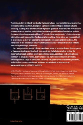 An Introduction to Thermodynamics and Statistical Mechanics by Keith Stowe