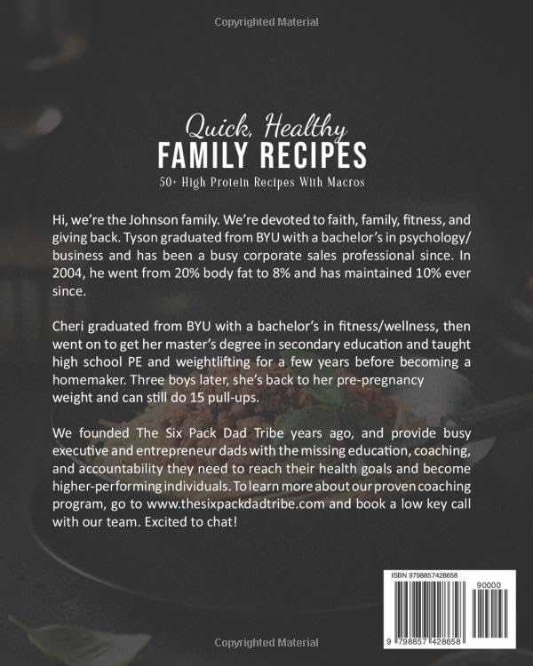 Quick, Healthy Family Recipes: 50+ High Protein Recipes with Macros by Cheri Johnson