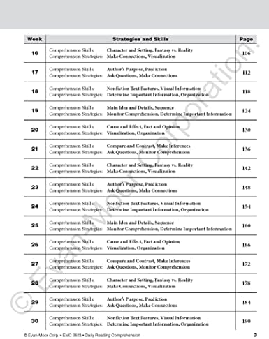 Evan-Moor Evan-Moor Daily Reading Comprehension Book, Teacher's Eddition, Grade 3 by Evan-Moor Educational Publishers