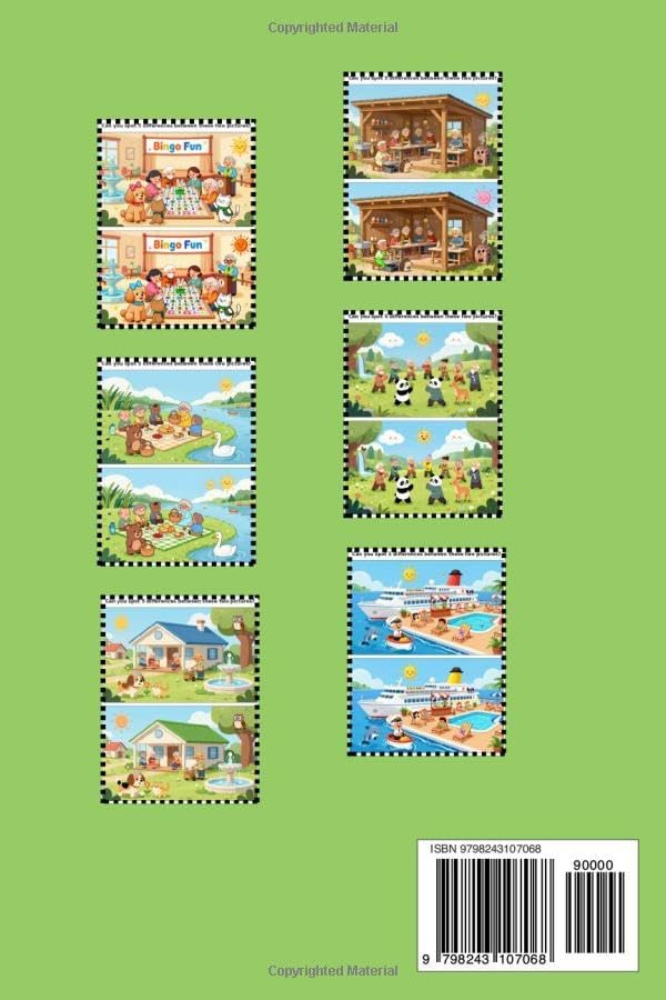 Spot the Difference - Brain Games for Seniors: Large Print Brain Games and Picture Puzzles for Memory Improvement, Cognitive Skills, Focus Training | ... Senior Adults (Fun Activities & Brain Games) by Doodle Drawz