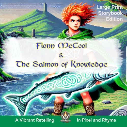 Fionn McCool and the Salmon of Knowledge: A Vibrant Retelling in Pixel and Rhyme (Picturebook Edition for Younger Readers) (Bardic Sparks: Irish Mythology for Kids) by Brian O'Connell