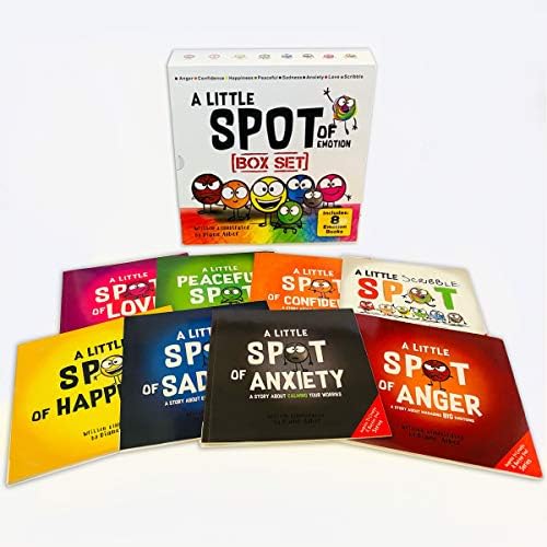 A Little SPOT of Emotion 8 Book Box Set (Books 1-8: Anger, Anxiety, Peaceful, Happiness, Sadness, Confidence, Love, & Scribble Emotion) by Diane Alber