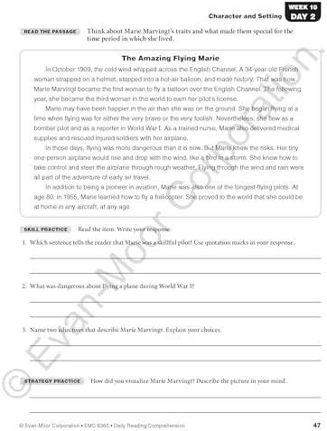 Evan-Moor Daily Reading Comprehension, Grade 5 Student Book by Evan-Moor Educational Publishers