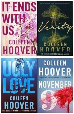 Colleen Hoover Collection 4 Books Set (It Ends With Us, Ugly Love, November 9, Verity) by Colleen Hoover