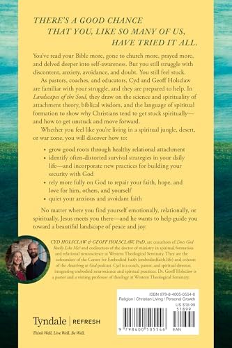 Landscapes of the Soul: How the Science and Spirituality of Attachment Can Move You into Confident Faith, Courage, and Connection by Cyd Holsclaw