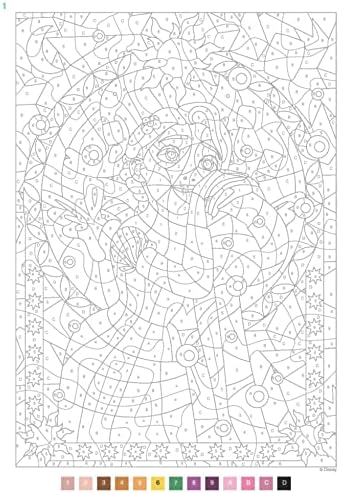 Coloriages mystères Disney - Vitraux by Julien Lévy
