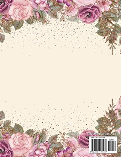 Planificador y Agenda de Mis Quince Anos: Organizador y Cuaderno de Quinceañera, Flores Acuarela Rosa y Morado (Spanish Edition) by M2MParty Designs