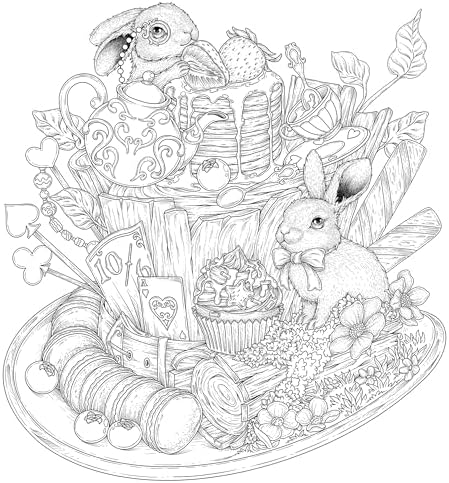 Mythographic Color and Discover: Alice in Wonderland: An Artist’s Coloring Book of Curious Imaginings by Joseph Catimbang