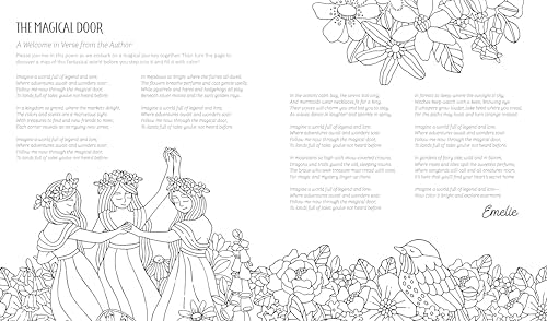Fantasy World Coloring Book MAGIC MEADOWS - ROYAL KINGDOM - MERMAIDS’ BAY: A Creative Voyage with 100 Full-Sized Patterns to Color and Enjoy by Emelie Lidehäll Öberg