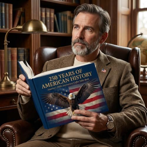 Proud Patriots 250 Years of American History: America's 250th Anniversary Coffee Table Book (200 Pages) [Hardcover] Andrew Prescott by Andrew Prescott