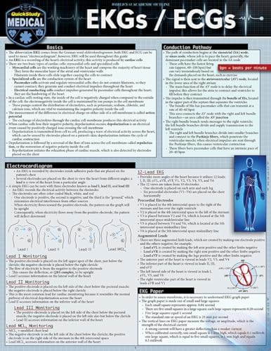 EKGs / ECGs: a QuickStudy Laminated Reference Guide by Lisa Farach