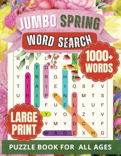Jumbo Word Search Puzzle Book for Adults and Seniors: 120 Large Print Puzzles for Brain Boosting Fun by Zineb B.