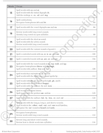 Evan-Moor Building Spelling Skills, Grade 3 - Homeschooling & Classroom Resource Workbook, Reproducible Worksheets, Teaching Edition, Spelling Strategies, Reading and Writing Skills by Evan-Moor Educational Publishers