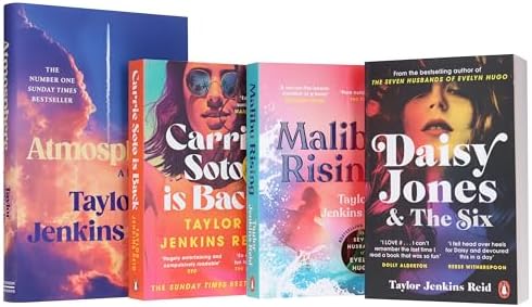 Taylor Jenkins Reid Novel 4 Books Collection Set (Atmosphere: A Love Story [Hardback], Carrie Soto is Back, Malibu Rising & Daisy Jones and The Six) by Taylor Jenkins Reid