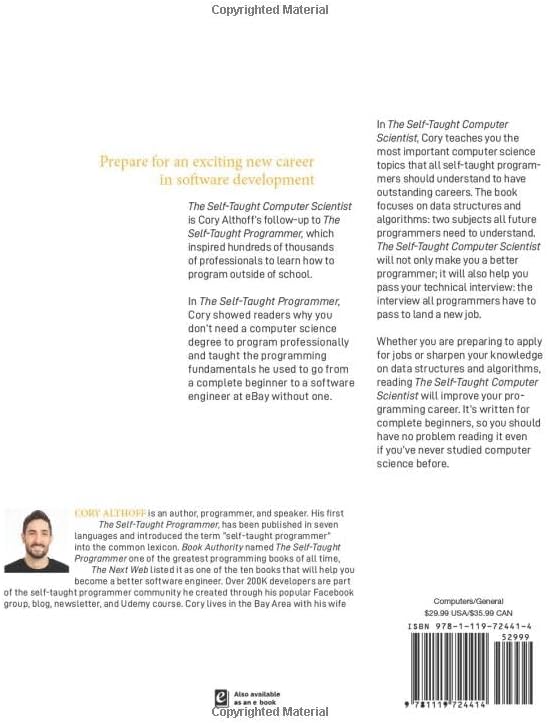 The Self-Taught Computer Scientist: The Beginner's Guide to Data Structures & Algorithms by Cory Althoff