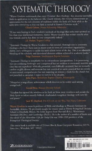 Systematic Theology: An Introduction to Biblical Doctrine by Wayne Grudem