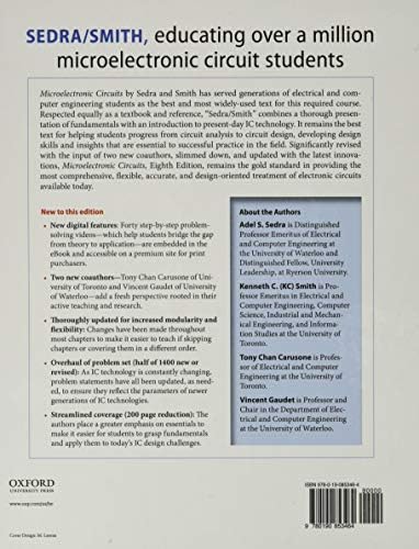 Microelectronic Circuits (The Oxford Series in Electrical and Computer Engineering) by Adel S. Sedra