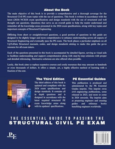 The Essential Guide to Passing the Structural Civil PE Exam Written in the form of Questions: 160 CBT Questions Every PE Candidate Must Answer by Dr Jacob Petro PE