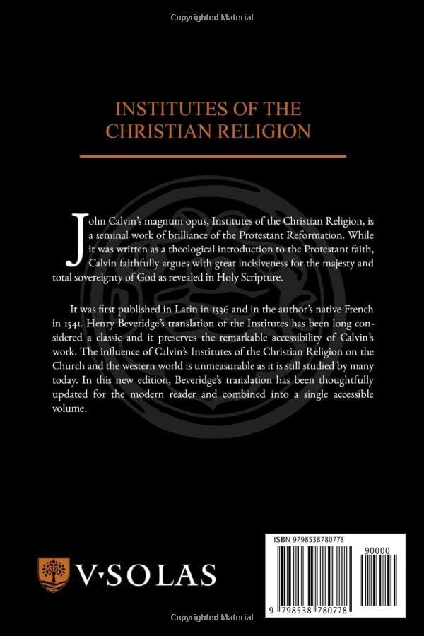 Institutes of the Christian Religion, Book Second by John Calvin
