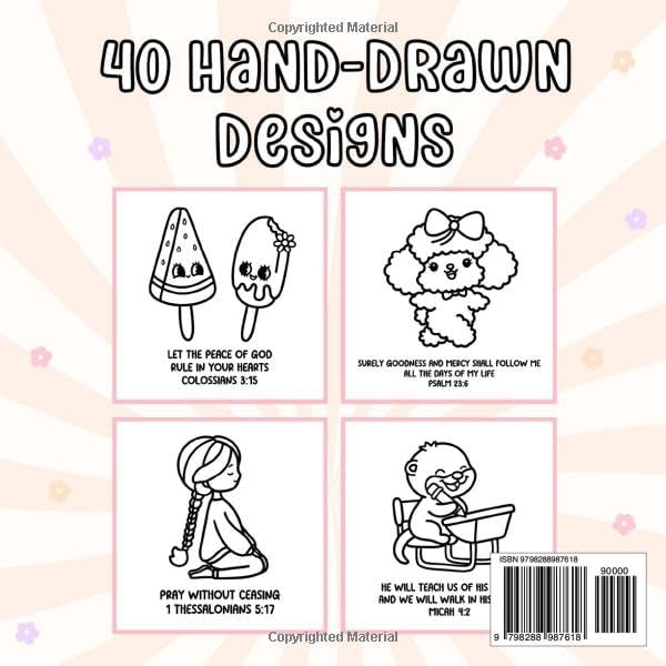 Cute Christian: Bold and Easy Bible Verse Coloring Book: Cozy and Simple Faith Themed Pages for Kids, Teens, and Adults | Big Hand Drawn Designs for ... & Relaxation (Bold & Easy Coloring Series) by Alice Strong