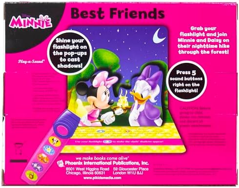 Disney Minnie Mouse - Best Friends Pop-Up Sound Board Book and Sound Flashlight Toy - PI Kids by Editors of Phoenix International Publications
