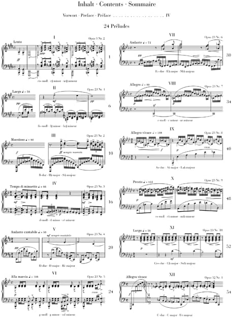 Rachmaninoff: 24 Preludes Urtext Edition | Complete Piano Solo Works in Original Keys | Advanced Classical Sheet Music for Study and Performance | ... Edition Piano Songbook (Multilingual Edition) by Serge Rachmaninoff