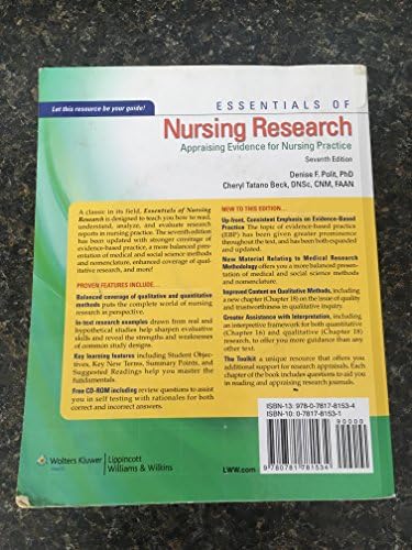 Essentials of Nursing Research: Appraising Evidence for Nursing Practice by Denise F. Polit