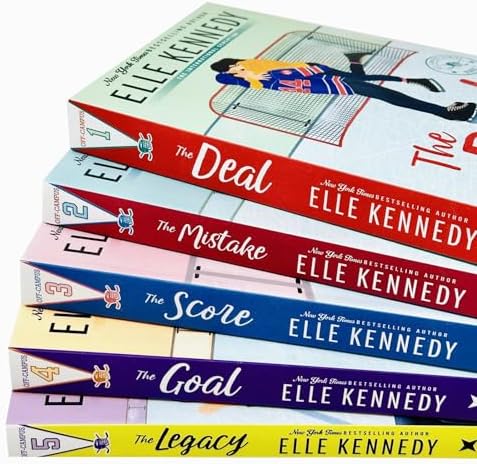Off-Campus Series 5 Books Collection Set By Elle Kennedy (The Deal, Mistake, Score, Goal, Legacy) by Elle Kennedy