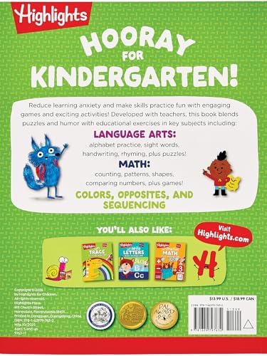 Kindergarten Big Fun Workbook: Prep Workbook with Kindergarten Learning Activities Featuring Tracing Worksheets, Alphabet Practice, Math Activities and Puzzles by Highlights Learning