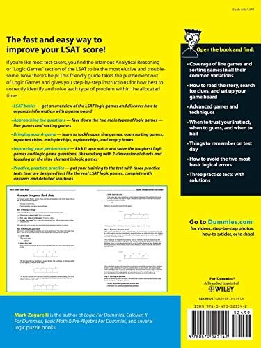 LSAT Logic Games For Dummies (For Dummies Series) by Mark Zegarelli