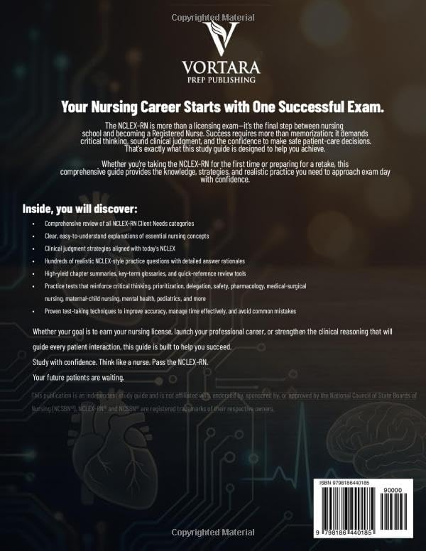 NCLEX-RN STUDY GUIDE 2026 - 2027: Complete Content Review, NCLEX-Style Practice Questions, Detailed Answer Rationales, Clinical Judgment Strategies & ... Tests to Help You Pass on Your First Attempt by Dr. Marcus E. Holt