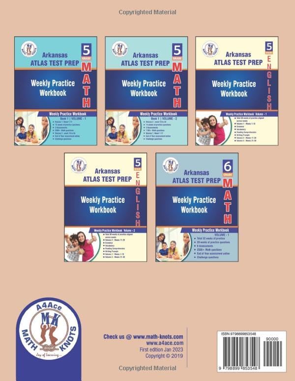 GRADE 4 TO 5 : ARKANSAS Summer Math Bridge Activities by Gowri Vemuri