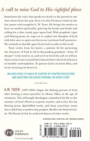 The Pursuit of God with Study Guide: The Human Thirst for the Divine by A. W. Tozer
