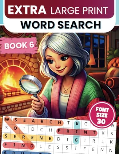 Extra Large Print Word Search: Jumbo Word Search For Seniors & Adults | 50 Themed Puzzles With Very BIG Letters (30 Font Size) | Anti-Eye Strain Word ... Seniors - With Fun Facts And Jumbo Solutions) by Happytude Press